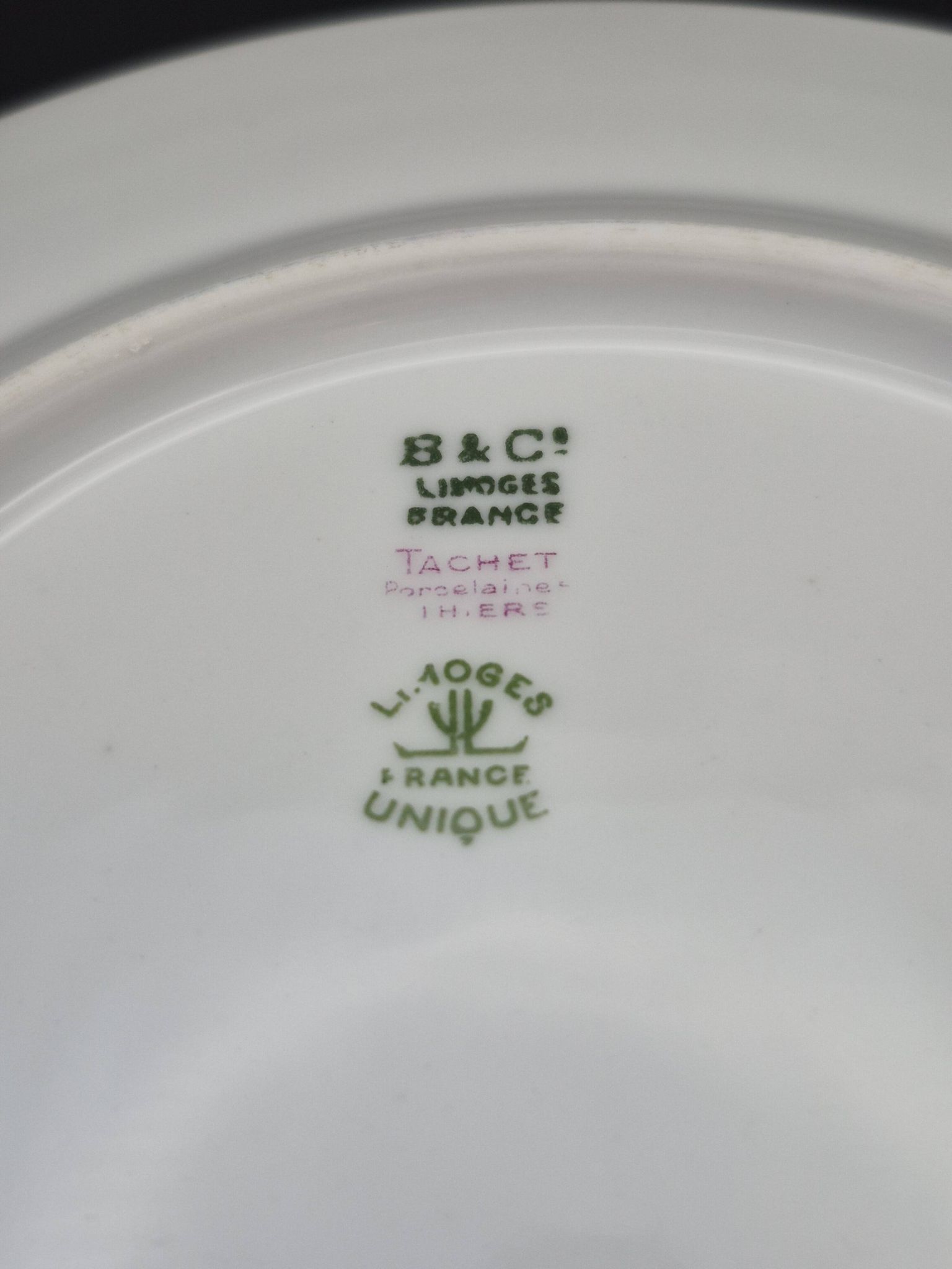 Set of 6 dessert plates Bernardaud Limoges – Art Deco – A714