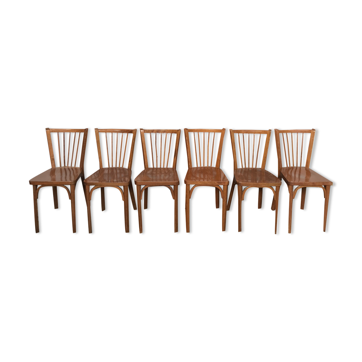 Rare series of 50 chairs Baumann fanett vintage design 1950 1960