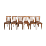 Rare series of 50 chairs Baumann fanett vintage design 1950 1960