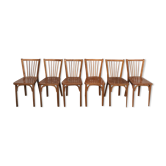 Rare series of 50 chairs Baumann fanett vintage design 1950 1960