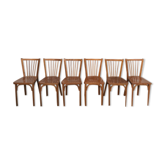 Rare series of 50 chairs Baumann fanett vintage design 1950 1960