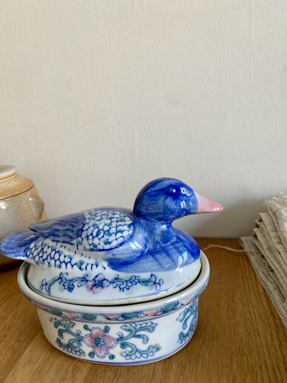 Chinese porcelain duck terrine