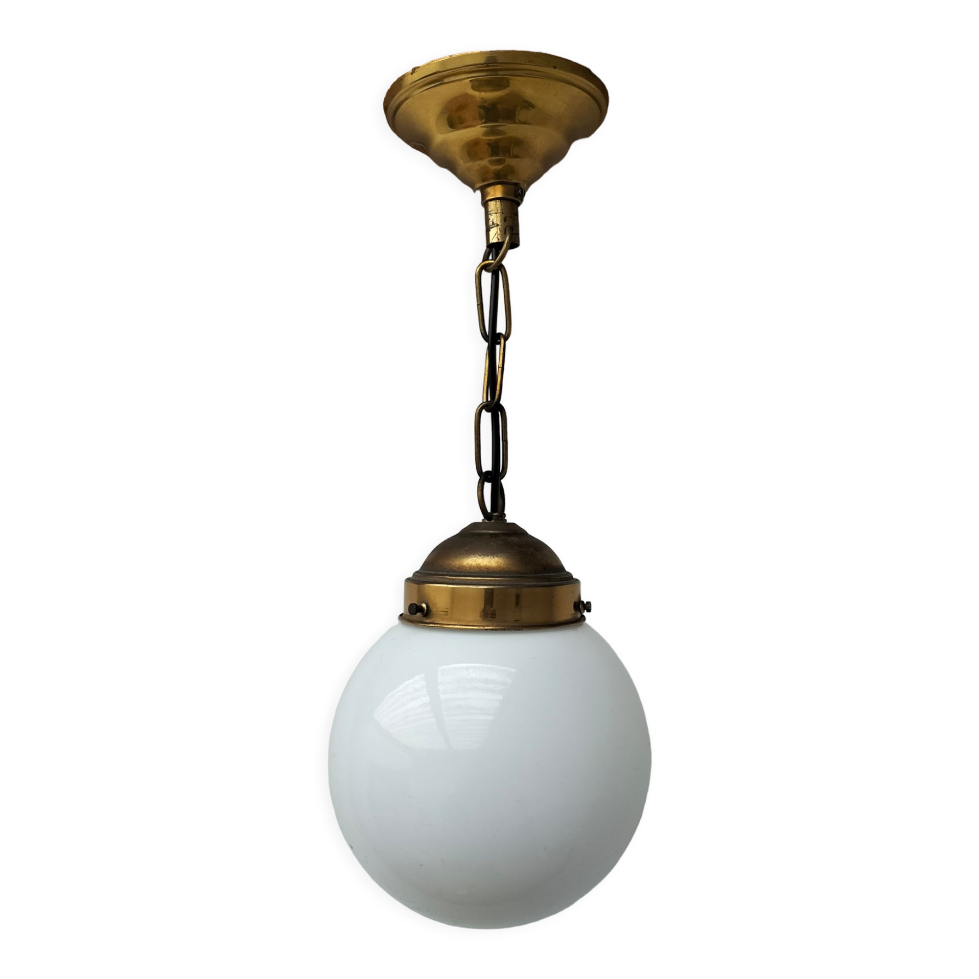 Opaline hanging lamp