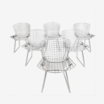 6 Wire Chair Harry Bertoia éditées par Knoll