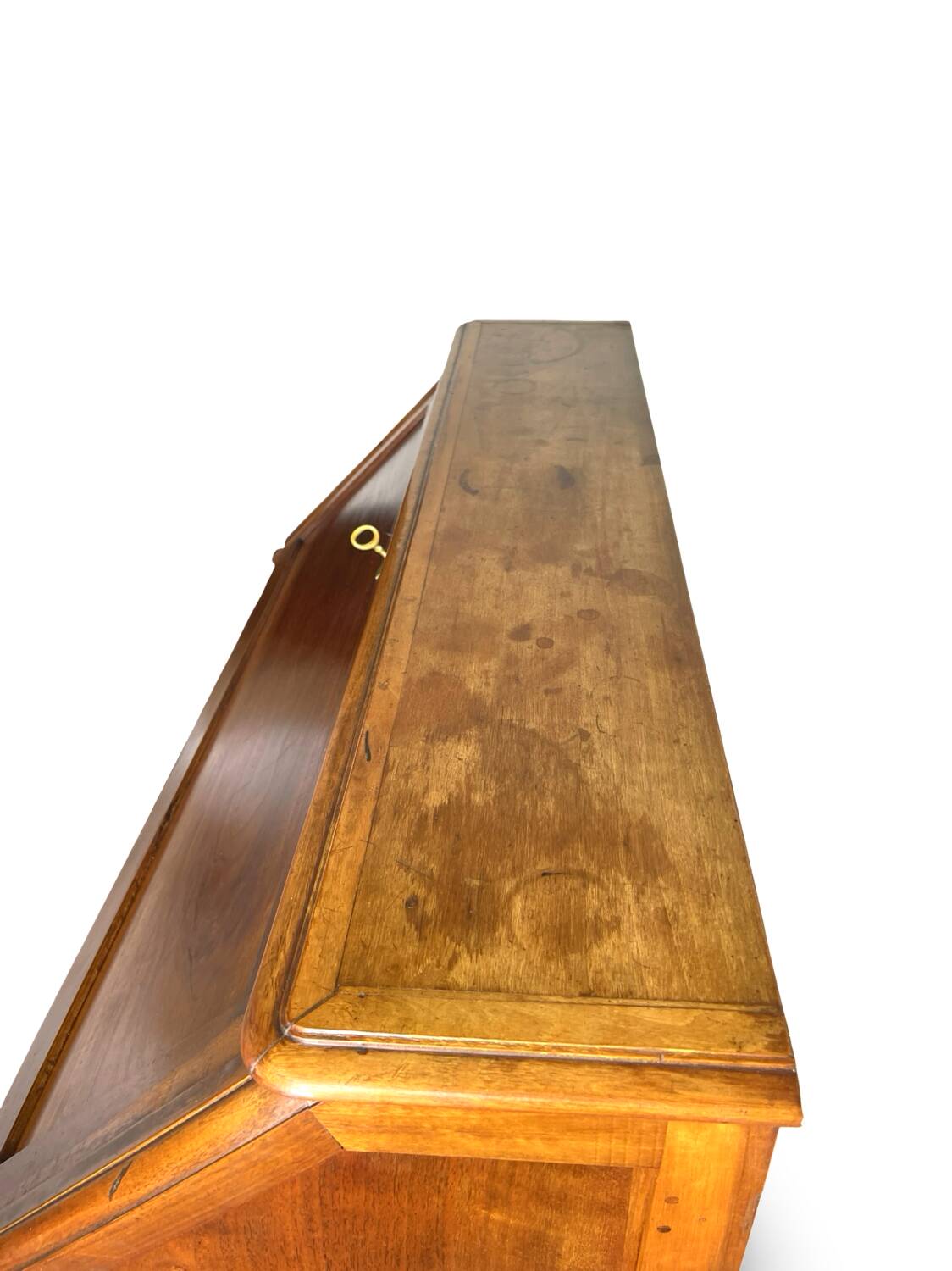 Antique Italian secrétaire in solid walnut, 1920s/1930s.