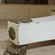 Lacquered wooden side table, marble and bronze – Empire style, 20th century