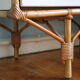 Rattan dresser, natural and white color, 1970s