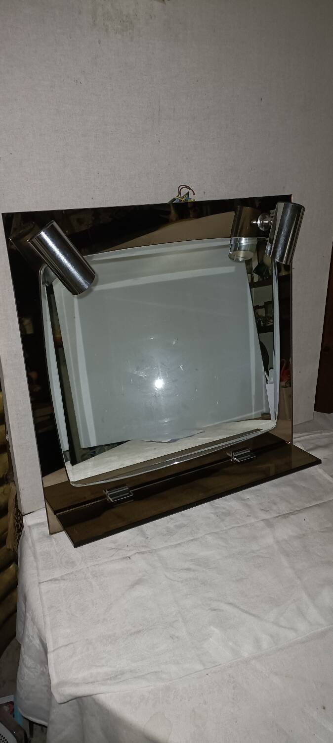 Glace salle de bain vintage