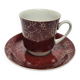 Vintage Polish cup and saucer from Wałbrzych Pottery, 1970s, set of 2
