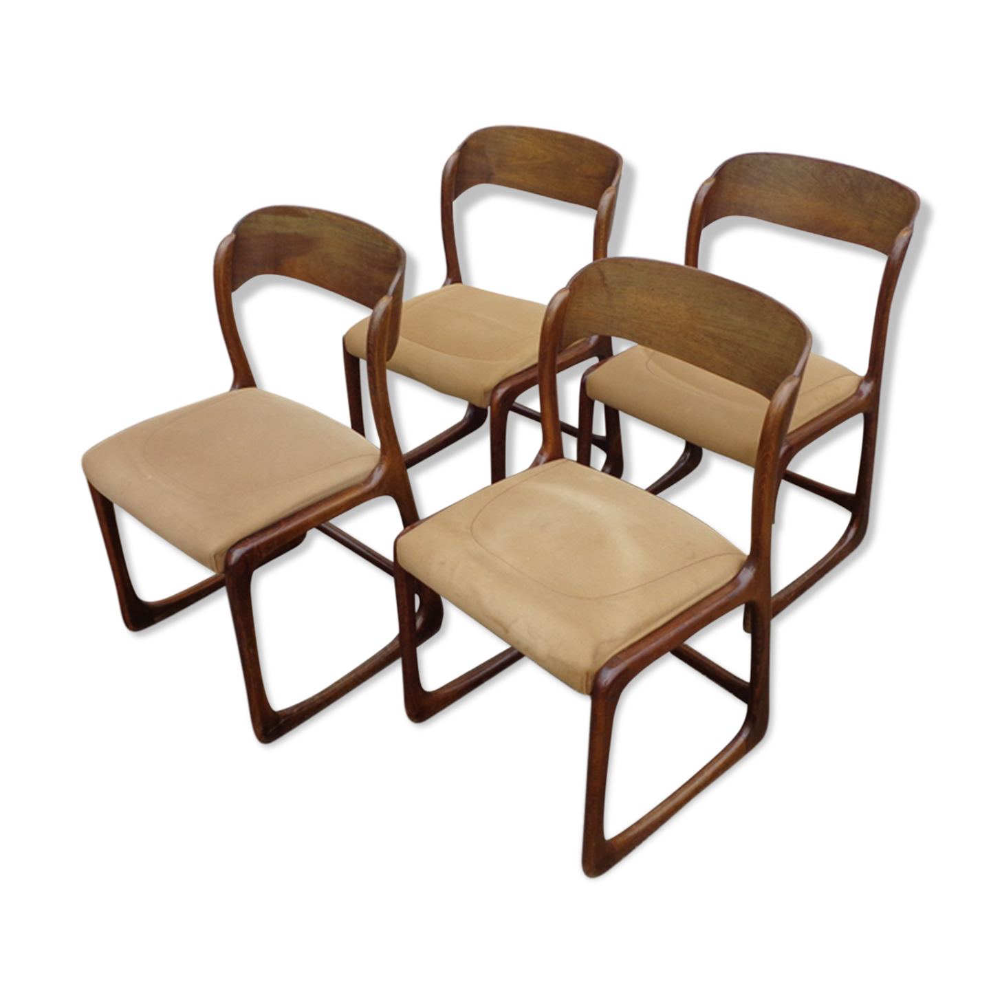 Baumann sled chairs set