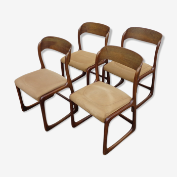 Ensemble chaises traineau Baumann