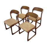 Baumann sled chairs set