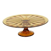 Art Deco Amber Tart Plate Dish Pastry Dish Scailmont