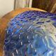 Blue moulded glass suspension