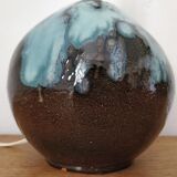 Lampe boule terre cuite émaillée