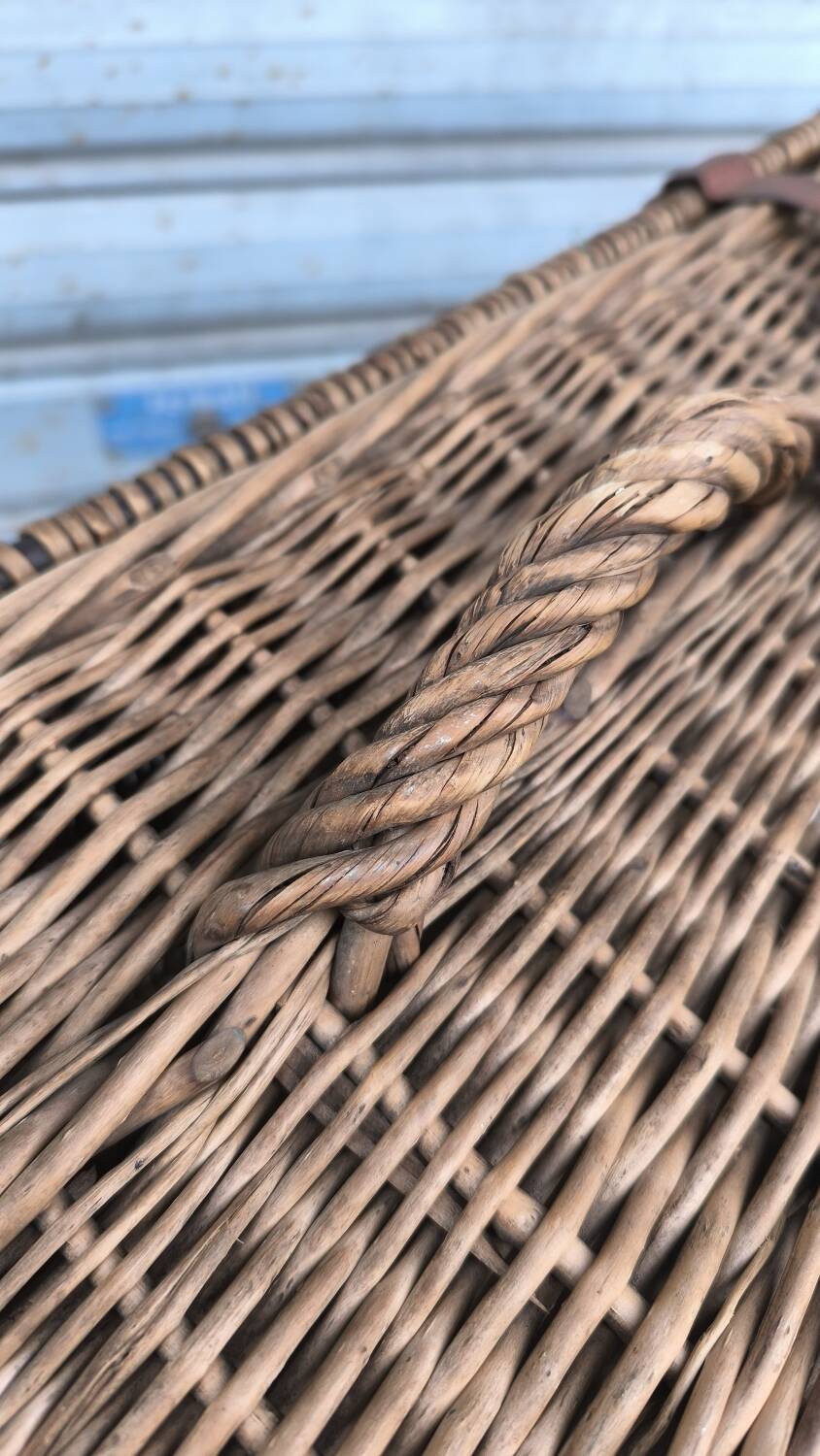 1930s wicker travel suitcase