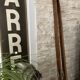 Pair of vintage wooden skis