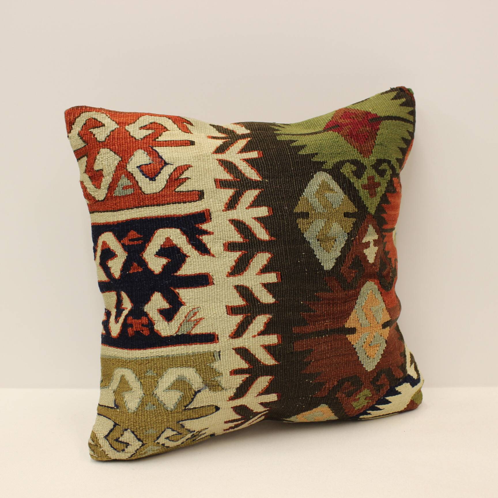 Turkish kilim cushion, 40x40 cm, k-1319