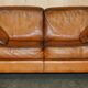 Two-seater canapé De Sede DS17 restored buffalo leather