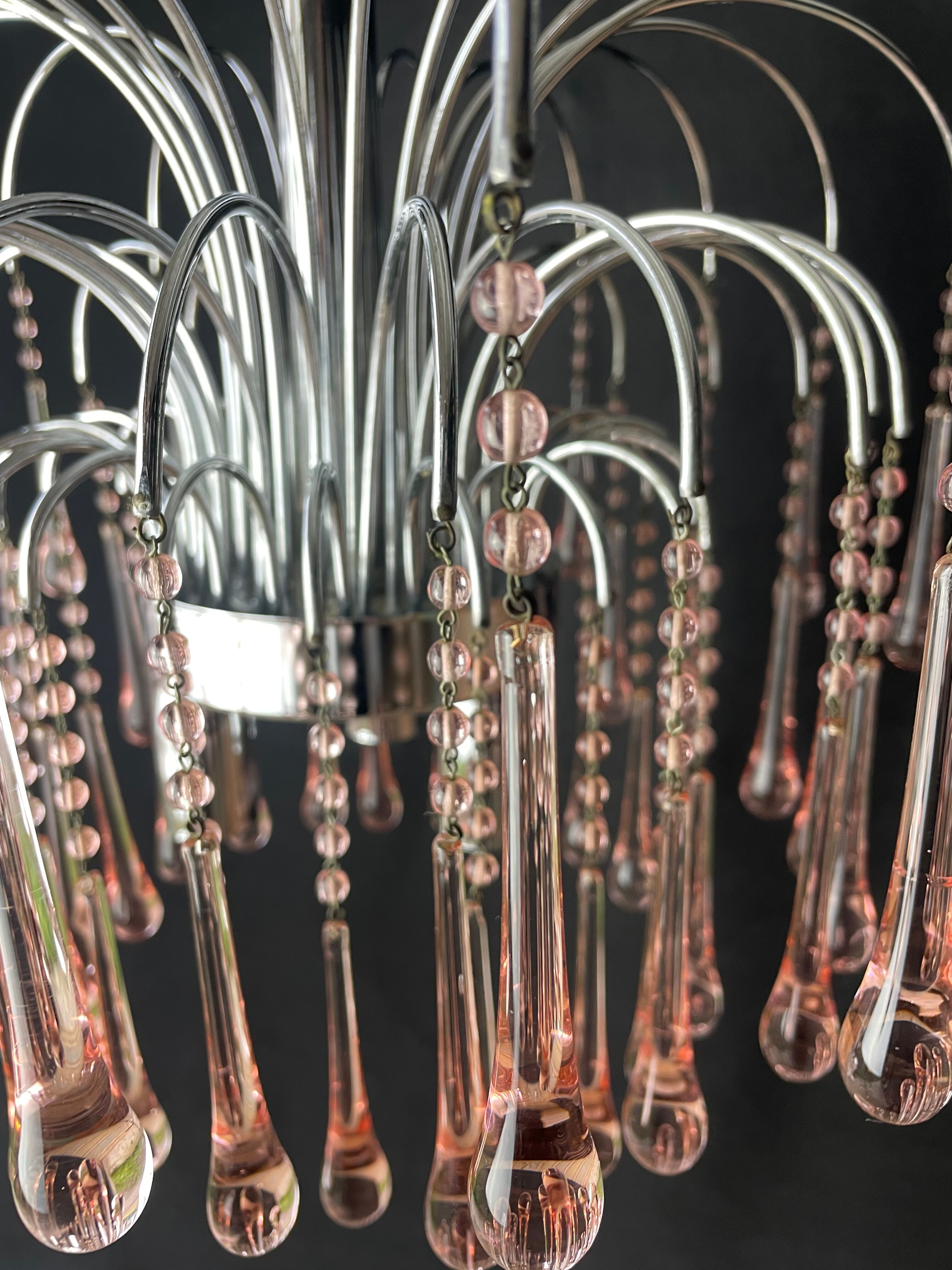 Paolo Venini waterfall chandelier