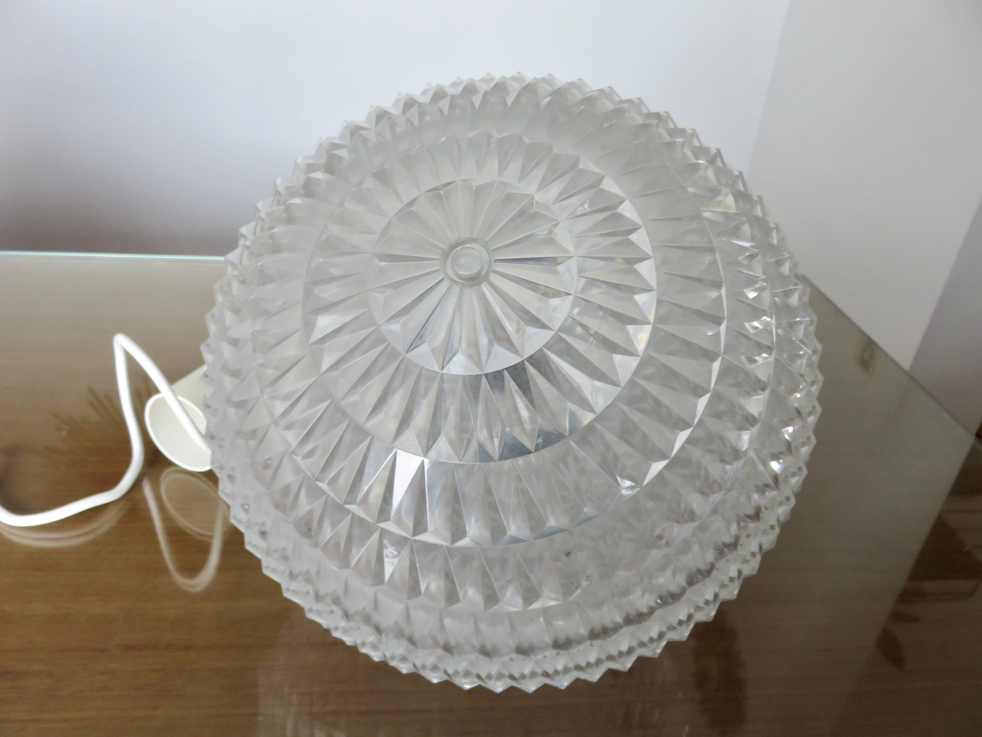 "ERCO" Diamond pendant light by Aloys Gangkofner Germany 1970 vintage