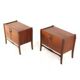 Set of 2 Nightstands 'Putte' - dutch design mid century in teak