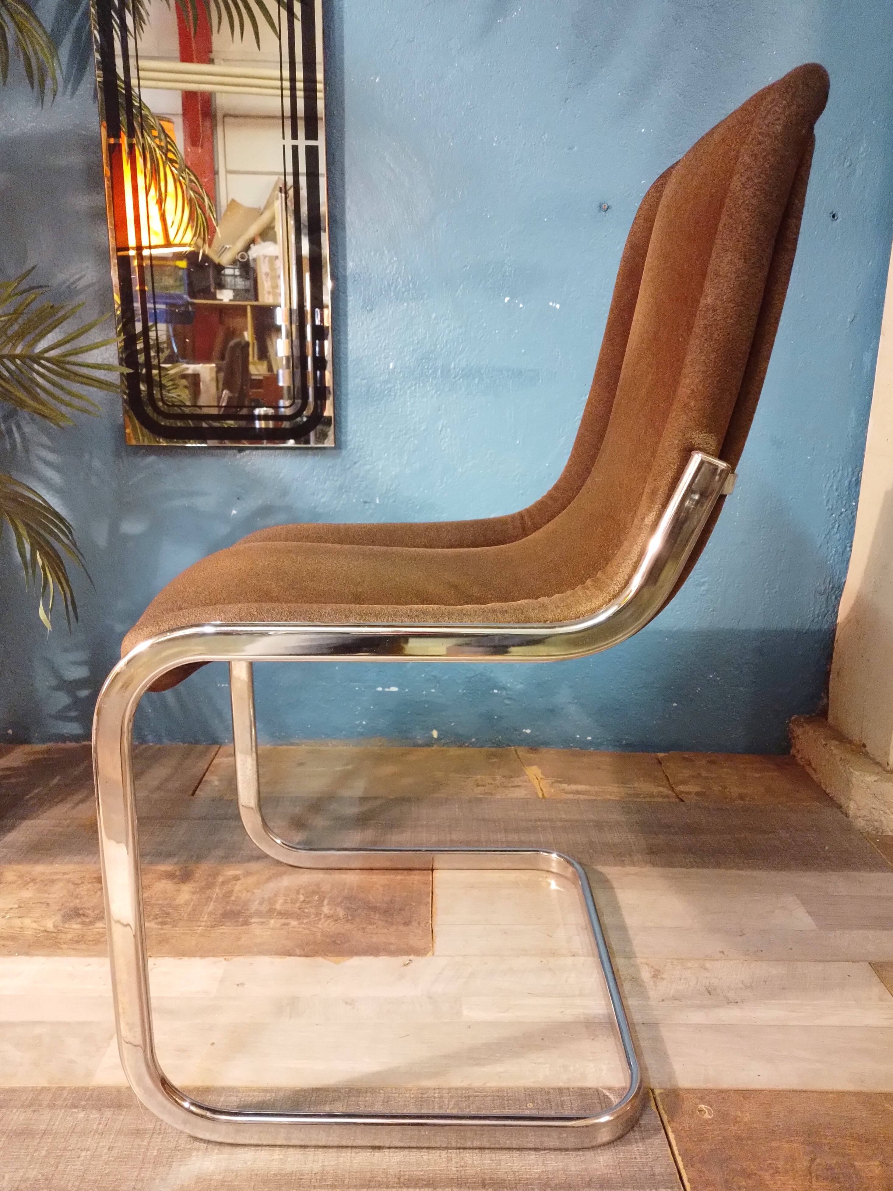 Italian coffee table + 6 chairs 1970s