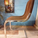 Italian living room table + 6 chairs 1970s