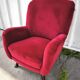 Velvet designer armchair