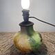 Polychrome crystal lamp base from crystal artisan Klein in Baccarat