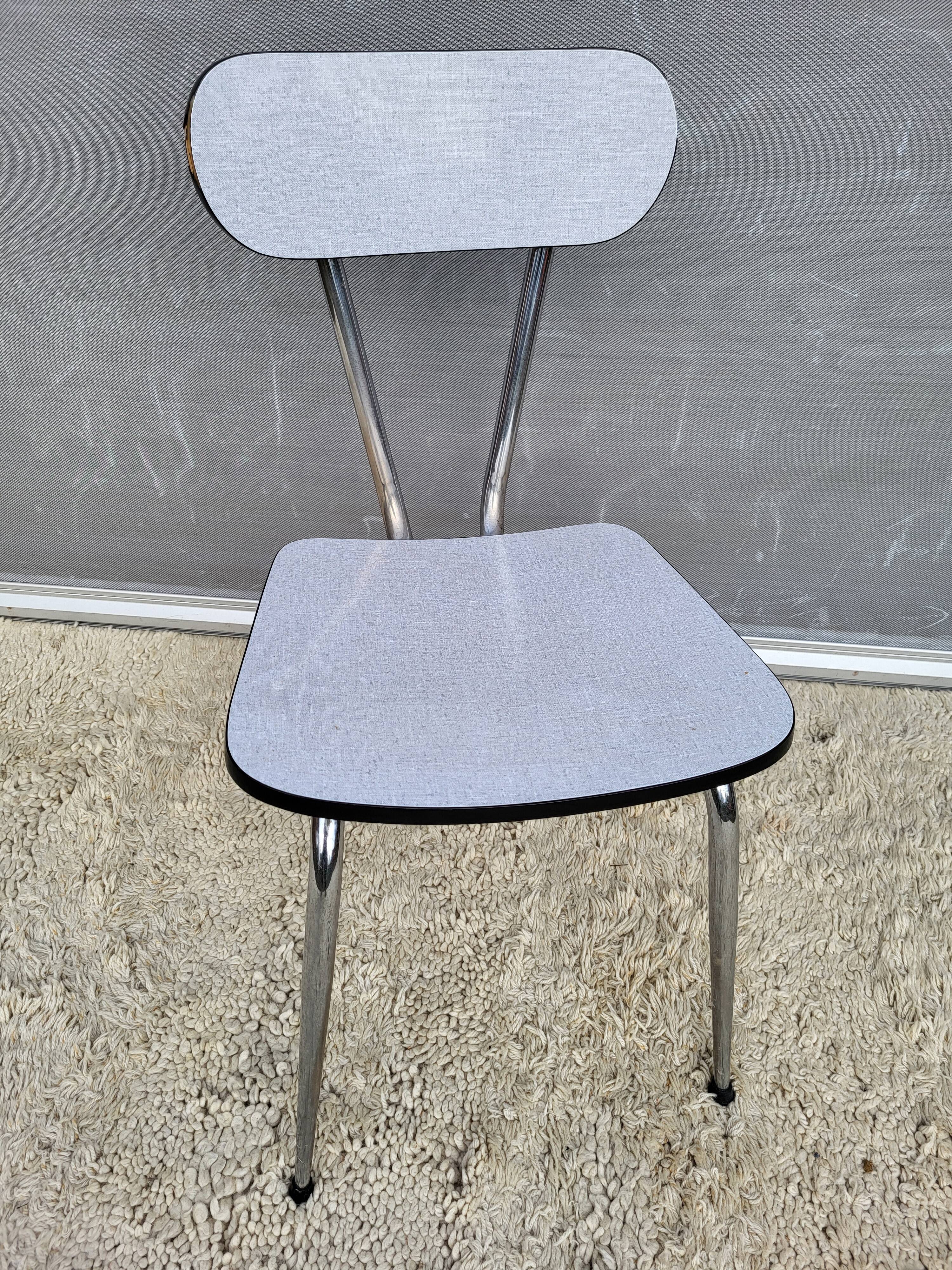 1970 Formica gray chair