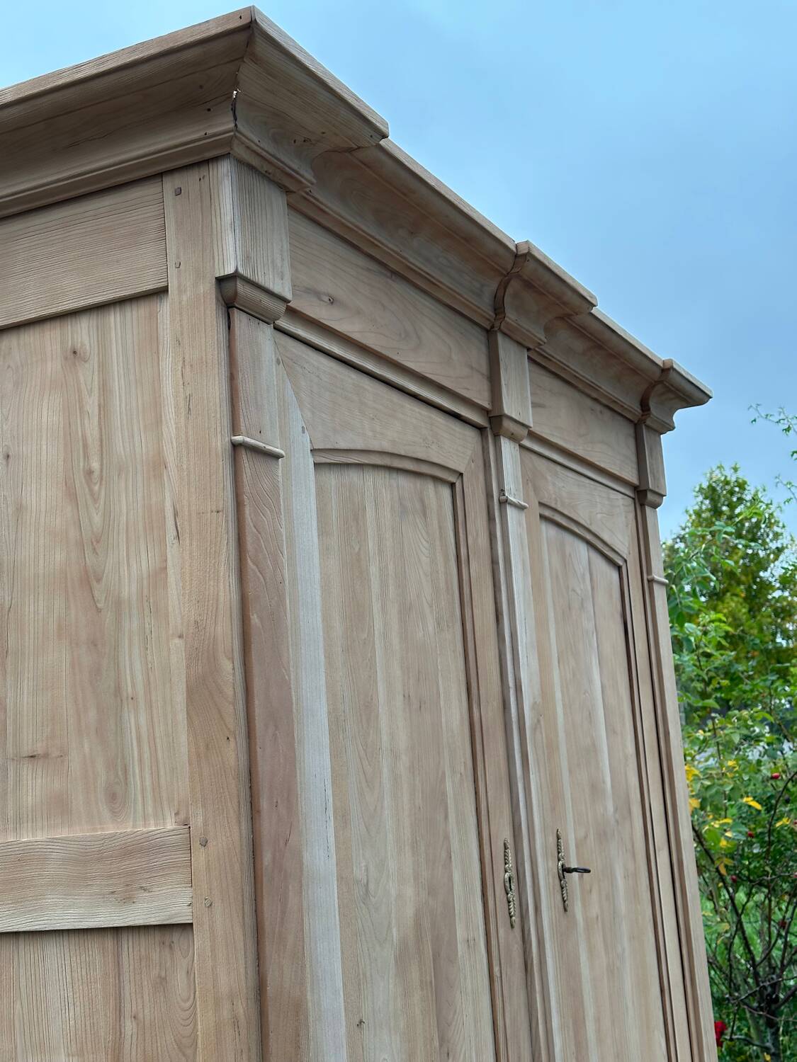 Two-part cherry wood sideboard