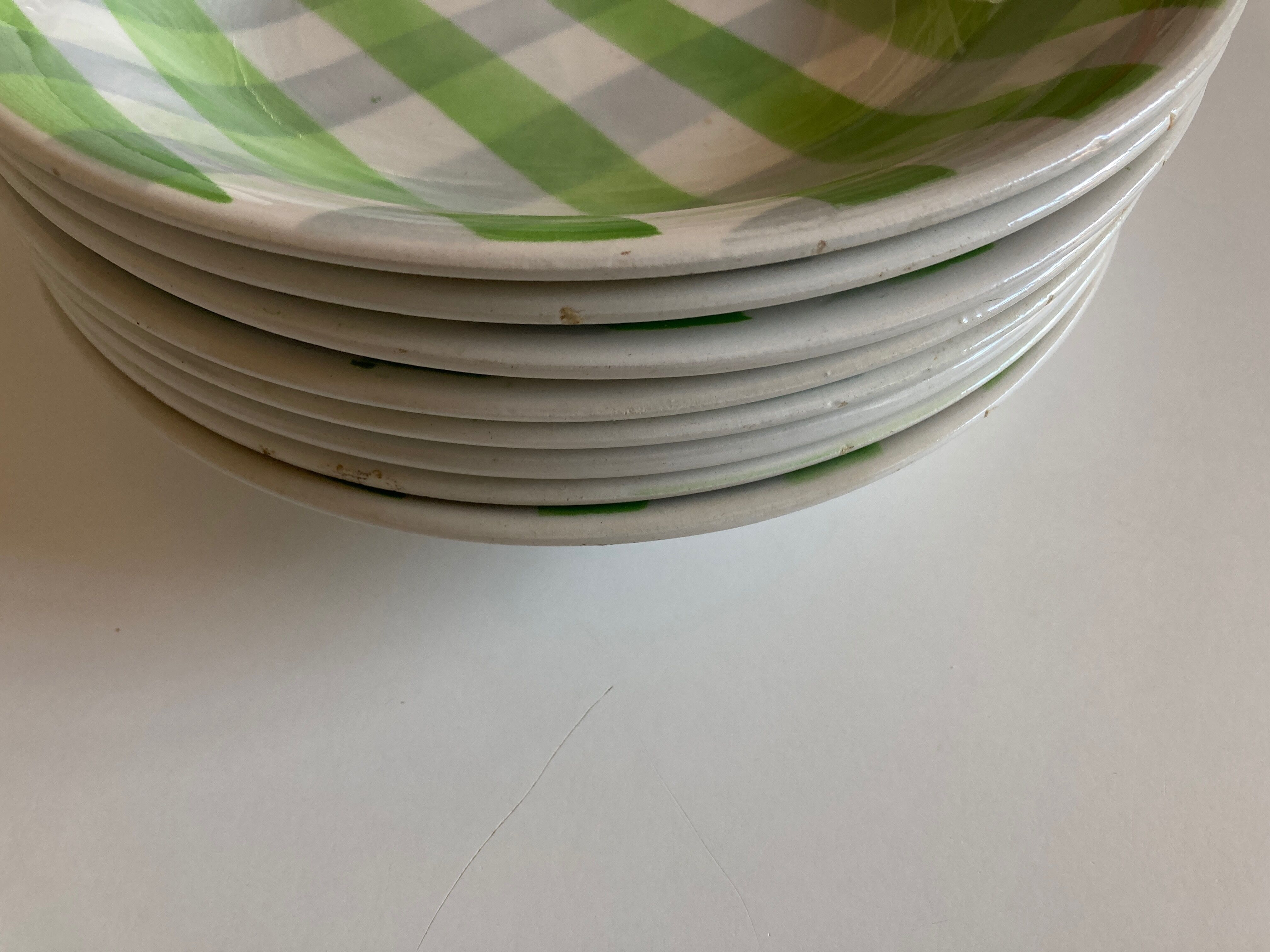 Set of 8 plates Croisette 1960 Badonwiller