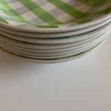 Set of 8 plates Croisette 1960 Badonwiller
