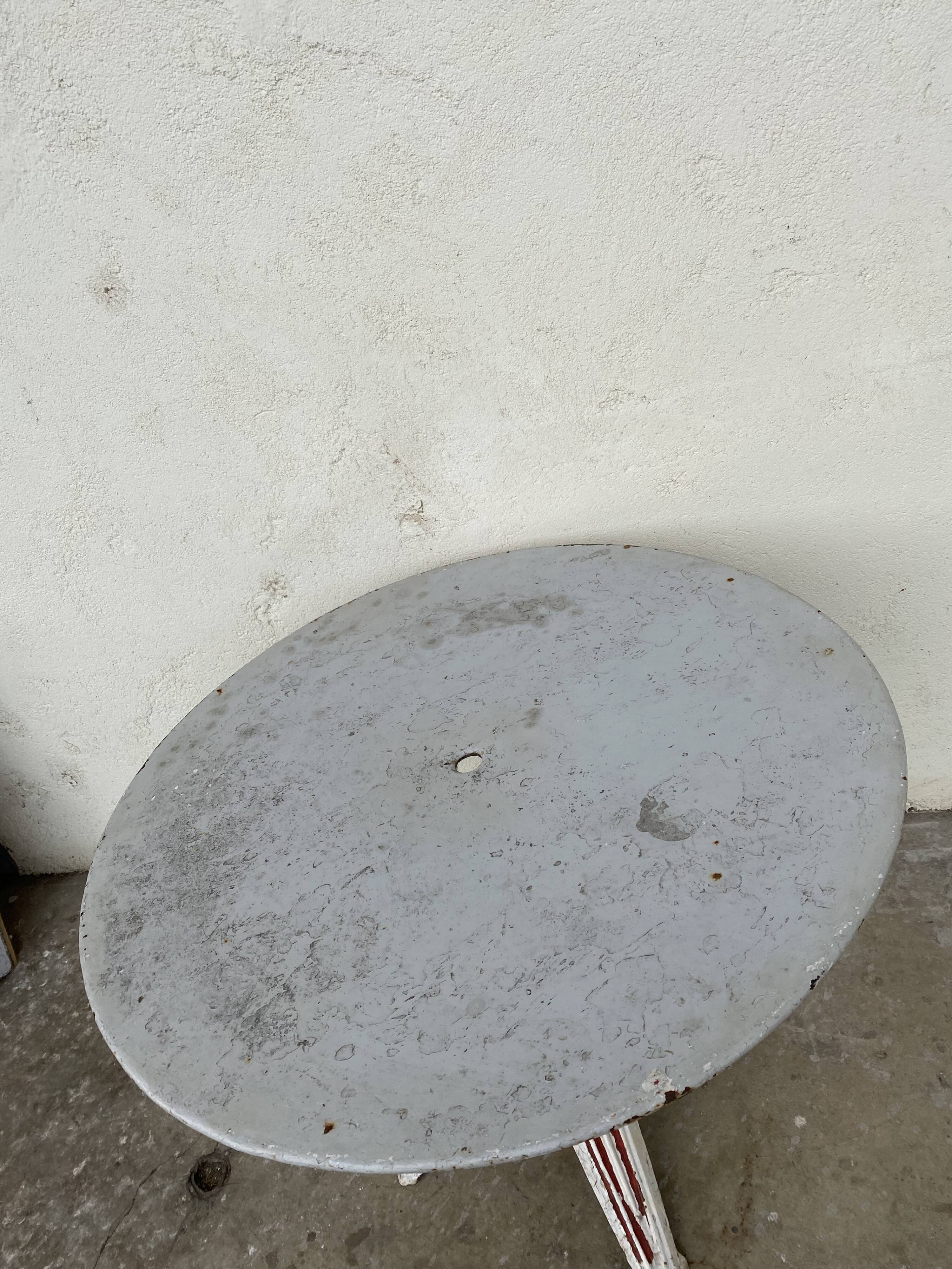 Wrought iron garden table