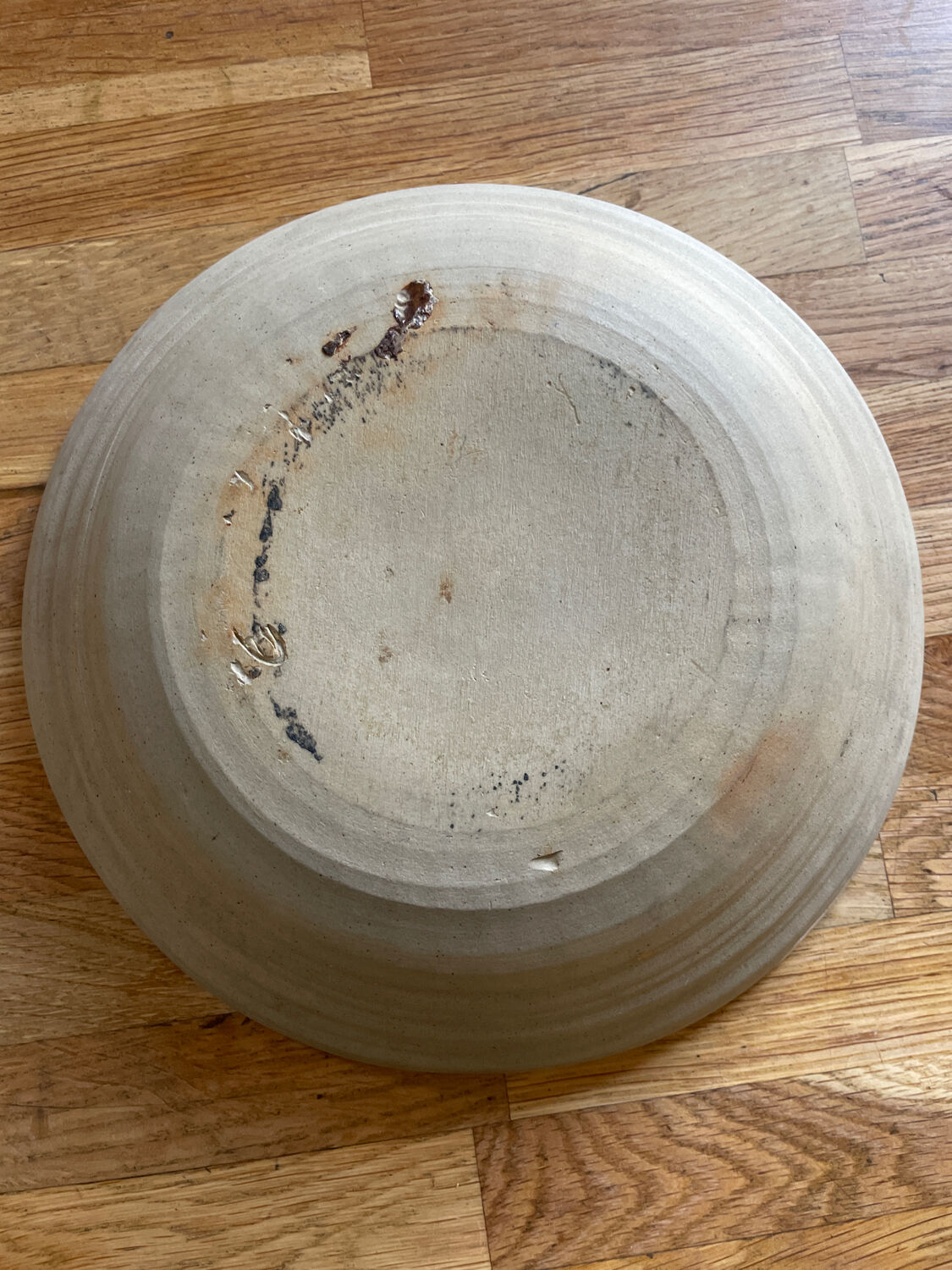 Vintage glazed terracotta dish