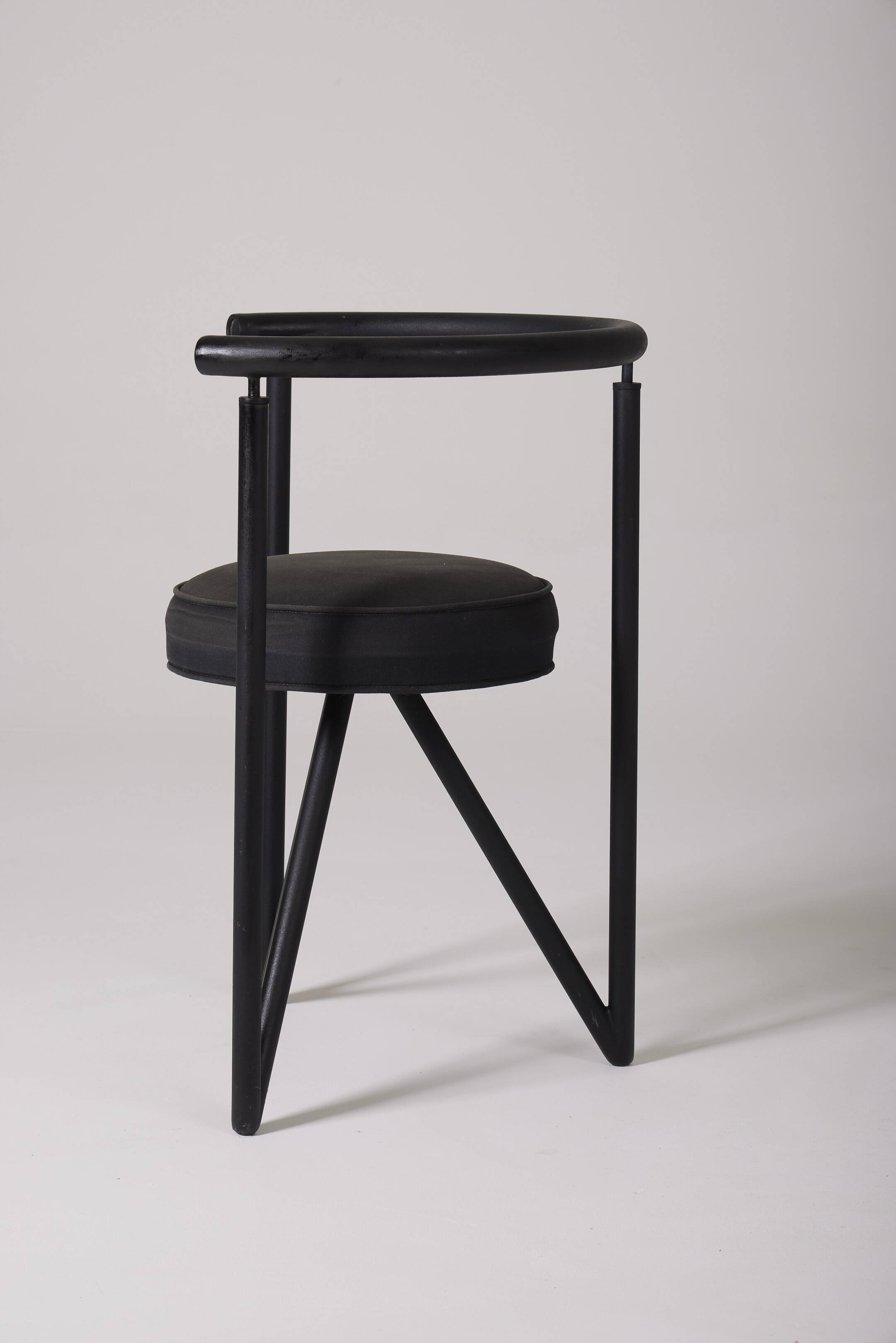 Miss dorn Philippe Starck black chair, 1980s