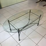 Glass coffee table