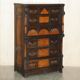Victorian Wellington chest in figured elm by R Crosby & Son with 160 seal impressions.