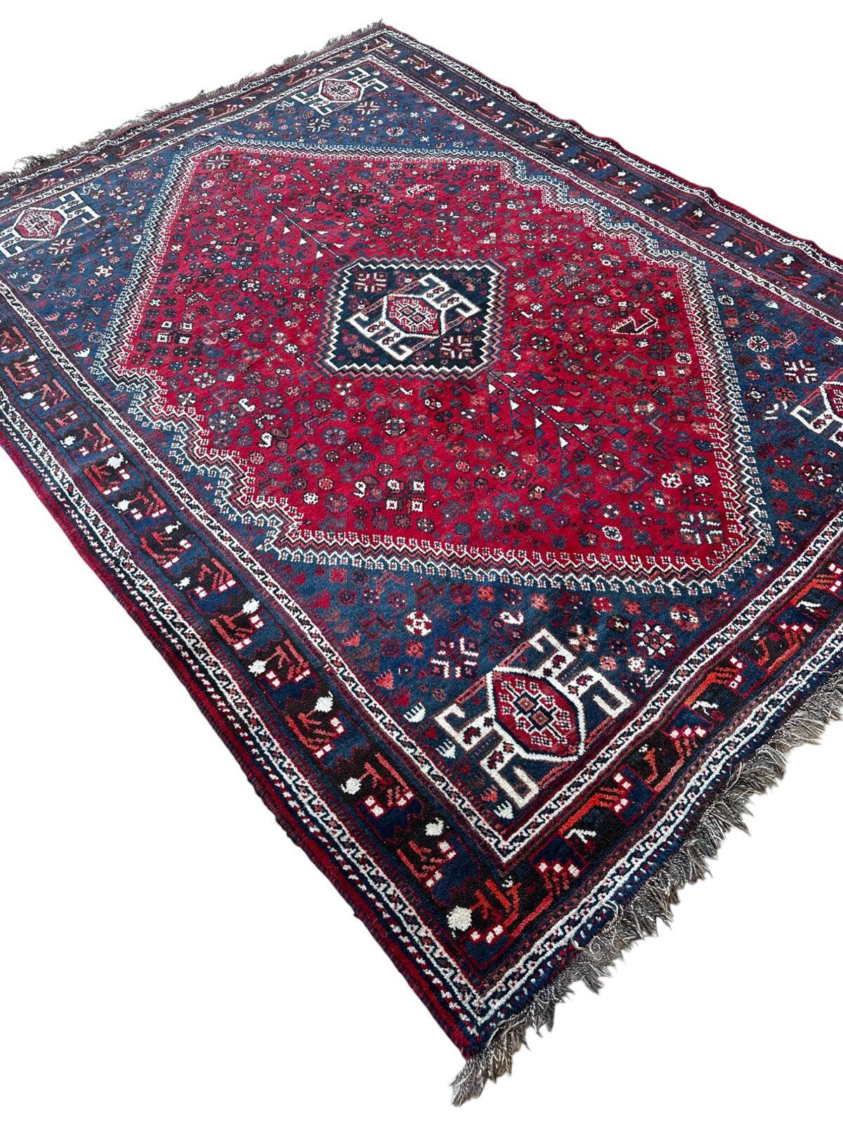 Handmade Persian Shiraz carpet 2m x 3m