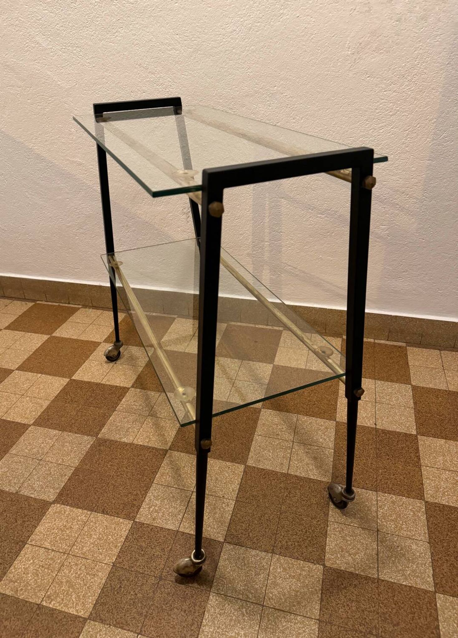 Rolling trolley 60s compass feet