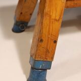 Authentic industrial leather Gym bench, 1950s, Czechoslovakia