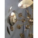 Handmade Hammered Sputnik Candlestick in Gold