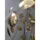 Handmade Hammered Sputnik Candlestick in Gold