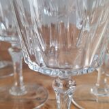 Set of 6 crystal water glasses