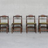 Set of six chairs by Guillerme et Chambron