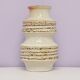 Vintage taupe pagoda west germany vase scheurich