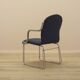 Italian cantilever chair 1990s blue fabric upholstery