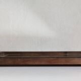 Mirror and wood tray