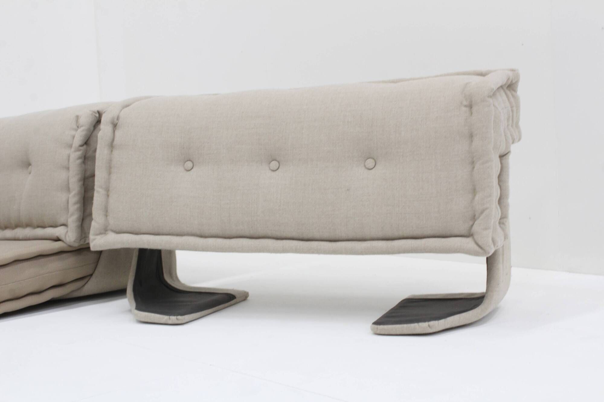Roche Bobois Mah Jong sofa design by Hans Hopfer, set of 9